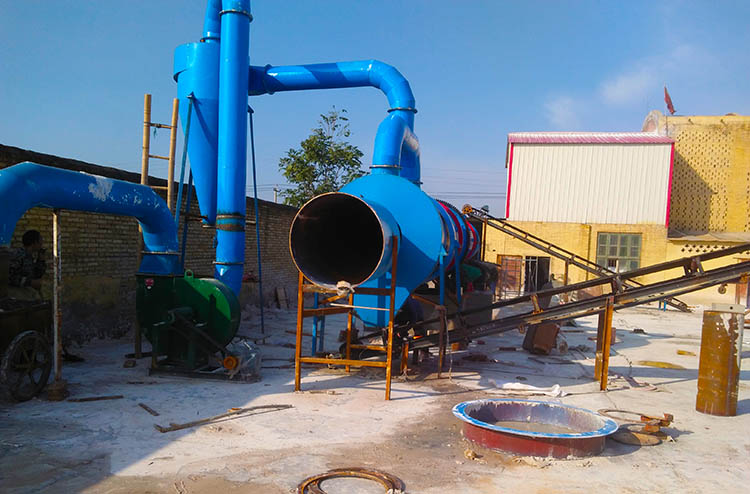 河北高邑石膏烘干機(jī)安裝現(xiàn)場(chǎng)